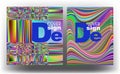 Multicolor bright banners. Design cover.